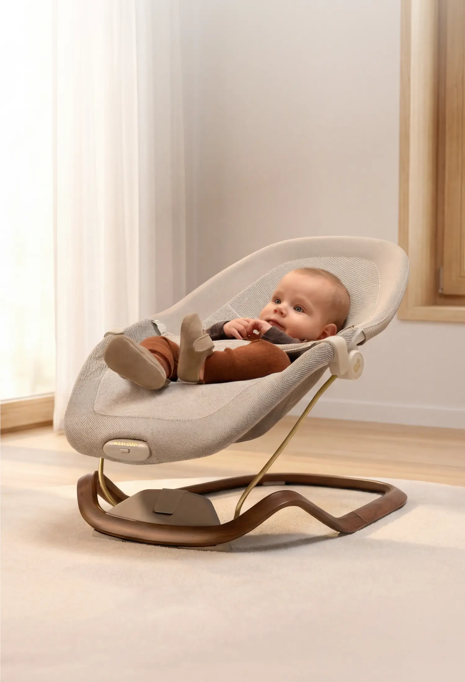 美しさと軽さ、心地よさ。3歳まで「ゆとり」が続く、Maxi-Cosi のラグジュアリーバウンサー。