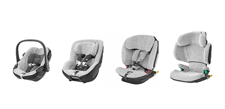 マキシコシ ペブル360 サマーカバー<br>[Maxi-cosi FRESH PEBBLE カバー] 360 GREY 汚れ防止 チャイルドシート 