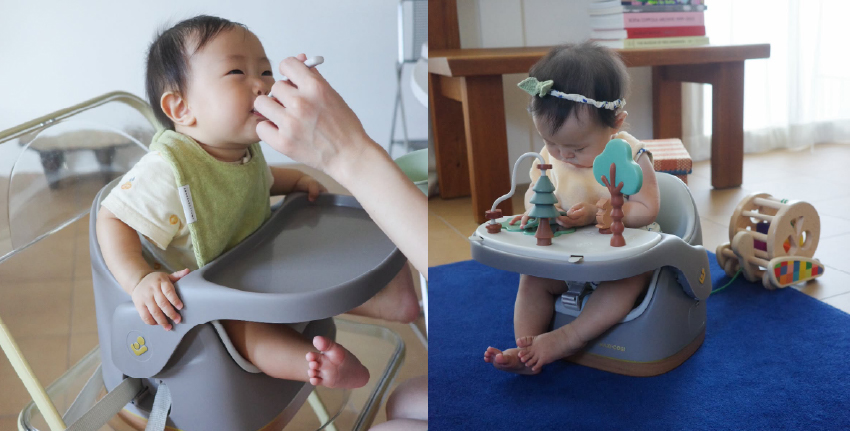 マキシコシのベビーチェアJay Plusを実際にご家庭で使っている赤ちゃん2人