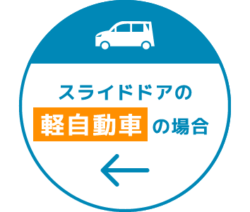 スライドドアの軽自動車の場合